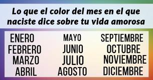Esto es lo que el color de tu mes de nacimiento revela sobre tu vida amorosa