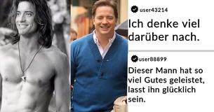 Brendan Fraser wird in den Sozialen Medien beleidigt, doch seine Fans verteidigen ihn