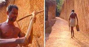 Un Indien semi-paralysé creuse à lui seul une route à travers une colline de boue pendant 3 ans