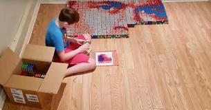 9-Year-Old Boy With Dyslexia Uses Rubik's Cubes To Create John Cena Portrait