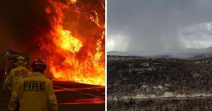 Er is eindelijk regen in Australië die helpt de dodelijke bosbranden te blussen