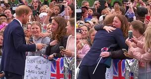Prins Harry omhelst een fan ondanks het koninklijke protocol