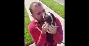 À New York, un homme se réunit avec son chien perdu dans une vidéo émouvante