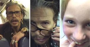 Steven Tyler canta para una niña en el avión en cuanto oye que es su cumpleaños