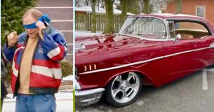 Kleinzoon herstelt opa's 1957 Chevy Bel Air om hem te verrassen en verkoopt zijn eigen auto om het te financieren
