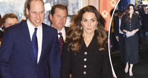 Kate Middleton sbalordisce tutti in abito nero e tacchi glitterati in un'uscita serale con il Principe William