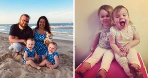 Ces jumelles, âgées de 2 ans, souffrent toutes les deux d'un cancer