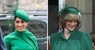 Meghan Markles outfit op de Commonwealth Day doet ons terugdenken aan de stijl van prinses Diana