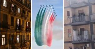 Italianen zingen samen terwijl het land zucht onder de coronaquarantaine