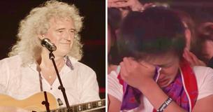 Brian May du groupe Queen interprète "Love Of My Life" et fait pleurer les fans