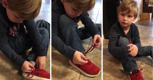 Ce tutoriel d'un enfant de 5 ans sur comment faire ses lacets est unique, mais ça fonctionne