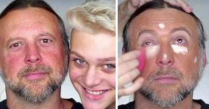 Vader laat 15-jarige beauty blogger hem een makeover geven