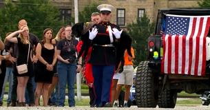 Marine Veteran Dog With Cancer Bids Farewell To His Best Friend