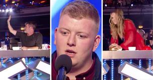 Simon arrête l'audition d'un jeune homme à mi-parcours et lui donne une seconde chance pour lui finalement lui donner le Golden Buzzer