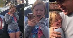 Tiener met het syndroom van Down krijgt haar allereerste baan en wint het hele internet voor zich