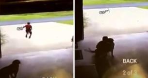 Un garçon se faufile dans le garage d'un étranger tous les jours pour câliner son chien