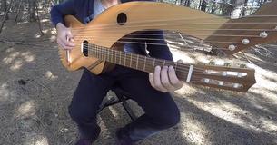 Man die 'The Sound Of Silence' speelt op 18-snarige harpgitaar is zo wonderlijk dat je er stil van wordt