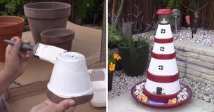 Crafting A Solar Clay Pot Lighthouse