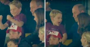 Prins William kon naar verluidt niet juichen toen hij prins George meenam naar zijn eerste voetbalwedstrijd