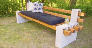 Fabriquer un banc en parpaings
