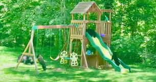Family Of Bears Takes Over Jungle Gym In North Carolina Backyard