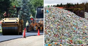 Bedrijf gebruikt plastic flessen om wegen aan te leggen die 10x langer meegaan dan asfalt