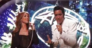 Celine Dion samen op het podium met Elvis Presley dankzij het wonder van technologie