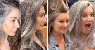 Meer en meer vrouwen beginnen hun natuurlijke grijze haren te aanvaarden