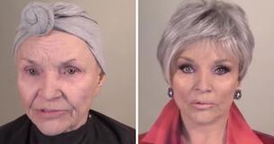 Une femme de 78 ans se fait un relooking de rêve afin de rajeunir son look de plusieurs dizaines d'années
