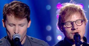 Ed Sheeran zingt een duet met James Blunt van een Elton John klassieker en hun stemmen passen perfect bij elkaar