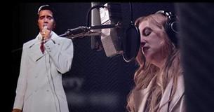 Elvis et sa fille livre une interpretation émotionnelle de "Where No One Stands Alone" 