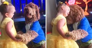 Three-Year-Old Reprises 'Beauty And The Beast' Performance With Her Dog
