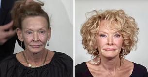69-jarige krijgt een verrassende make-over en een frisse, nieuwe look die twintig jaar van haar leeftijd afhaalt
