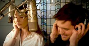 Michael Bublé findet seinen "Stimmen-Schwarm" und die Vorstellung ist einfach hervorragend.