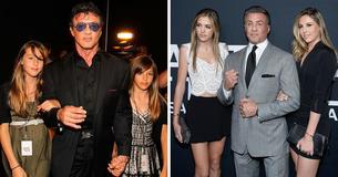Las hijas de Sylvester Stallone ya son adultas y trabajan como modelos profesionales