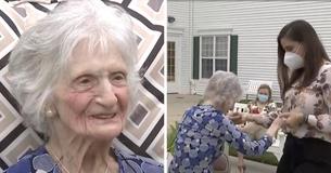 107-Year-Old Woman Who Survived The Spanish Flu Dances In Celebration Of Beating Coronavirus This Year