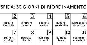 Sfida: riordina la tua casa in soli 30 giorni - Ecco come fare