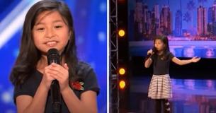 Simon soupire lorsqu'une fille lui annonce qu'elle va chanter une chanson de Céline Dion, puis rend tout le monde bouche bée avec sa performance
