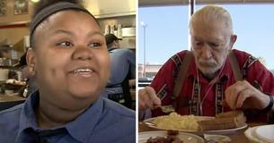 Die Waffle House-Angestellte dachte, dass niemand hinsah, als ein Gast diskret die Tat gegenüber einem älteren Gast aufnahm, mit der sie im Internet zu Ruhm gelangte 