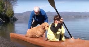 Man Custom-Builds Kayak So He Can Bring His Dogs On Adventures
