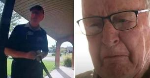 89-jarige begint pizza's thuis te bezorgen om eindjes aan elkaar te knopen - klant filmt hem nietsvermoedend