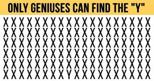 Gifted Minds Are Able To Spot The “Y” In Less Than Thirty Seconds