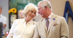Il Principe Carlo e la moglie Camilla sembrano raggianti in una dolce fotografia per gli auguri di Natale scattata in un giardino