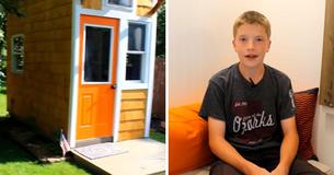 13-jarige Luke Thill bouwt eigen huis voor slechts 1.250 euro