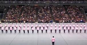 La marche synchronisée Japonaise existe. C'est exceptionnellement incroyable à voir