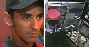 Un employé de fast-food saute par la fenêtre pour sauver la vie une policière.