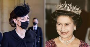 Kate Middletons Halskette bei Prinz Philips Beerdigung ehrte sowohl Königin Elizabeth II. als auch Prinzessin Diana