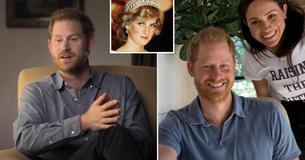 Harry sagt, dass Diana "in ihren Tod gejagt wurde, während sie in einer Beziehung mit jemandem war, der nicht weiß war" und er befürchtet hatte, dass sich "die Geschichte wiederholen könnte" mit Meghan