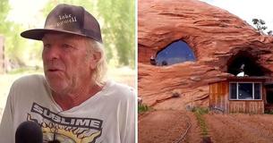 Un homme passe huit ans à construire une maison de 5 700 pieds carrés à l'intérieur d'un substrat rocheux désertique