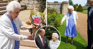 Queen Elizabeth pflanzt zum 100. Geburtstag von Prince Philip eine neu gezüchtete Rose, die "Duke Of Edinburgh Rose".
